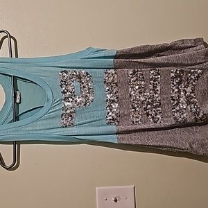 Pink, size xs, oversized tank